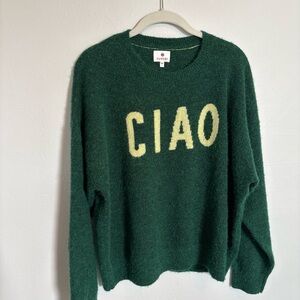 Sundry Green 'CIAO' Sweater